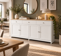Buffet Élégance Nórdica – Blanc & Bois Naturel